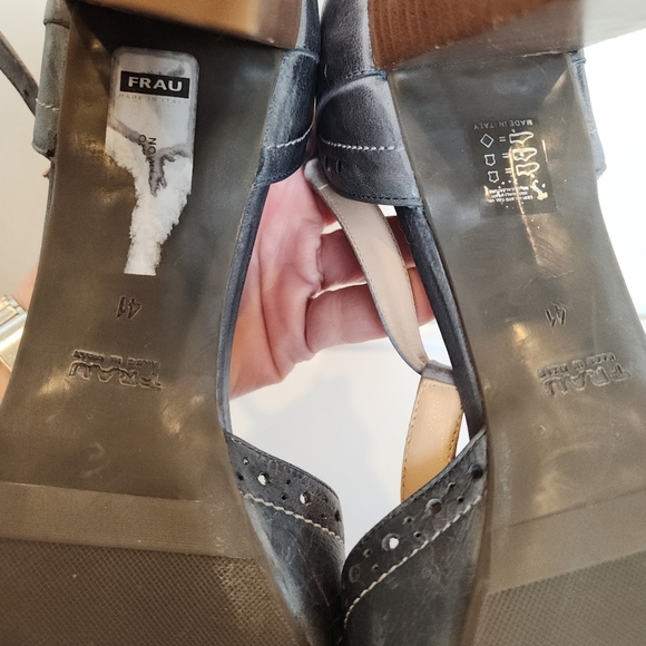 FRAU Itlaian Handmade T strap Maryjane Leather Heels - Picture 5 of 5